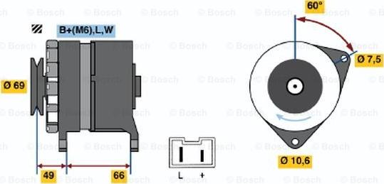 BOSCH 0 986 032 320 - Генератор autozip.com.ua