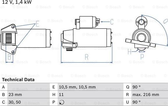 BOSCH 0 986 029 080 - Стартер autozip.com.ua