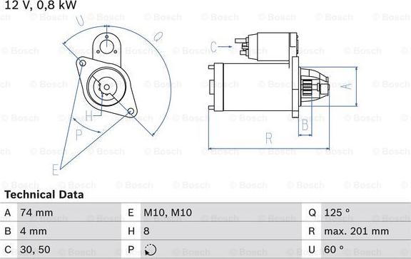 BOSCH 0 986 029 200 - Стартер autozip.com.ua