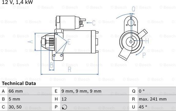 BOSCH 0 986 024 980 - Стартер autozip.com.ua