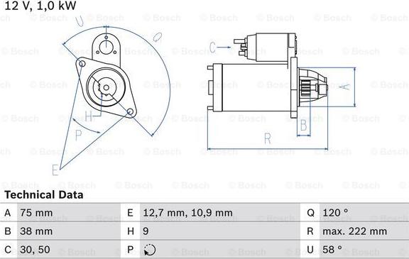 BOSCH 0 986 024 290 - Стартер autozip.com.ua