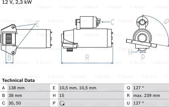 BOSCH 0 986 025 950 - Стартер autozip.com.ua