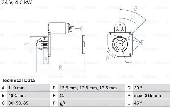 BOSCH 0 986 025 890 - Стартер autozip.com.ua