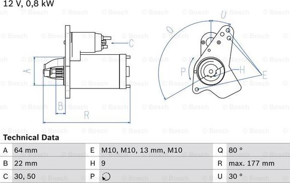 BOSCH 0 986 026 250 - Стартер autozip.com.ua