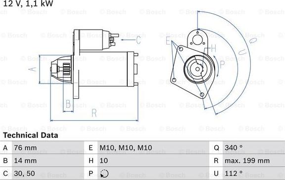 BOSCH 0 986 020 900 - Стартер autozip.com.ua