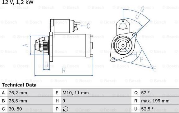 BOSCH 0 986 020 890 - Стартер autozip.com.ua