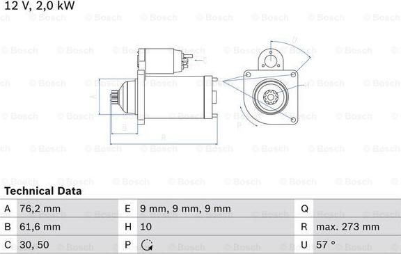 BOSCH 0 986 021 870 - Стартер autozip.com.ua