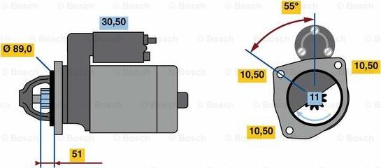 BOSCH 0 986 023 990 - Стартер autozip.com.ua