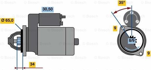 BOSCH 0 986 023 790 - Стартер autozip.com.ua