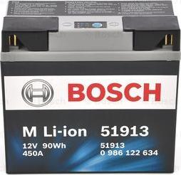 BOSCH 0 986 122 634 - Стартерна акумуляторна батарея, АКБ autozip.com.ua