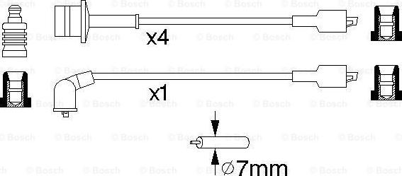 BOSCH 0 986 356 944 - Комплект проводів запалювання autozip.com.ua