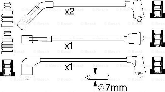 BOSCH 0 986 356 988 - Комплект проводів запалювання autozip.com.ua