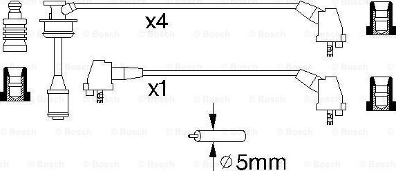 BOSCH 0 986 356 930 - Комплект проводів запалювання autozip.com.ua