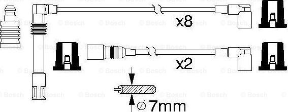 BOSCH 0 986 356 319 - Комплект проводів запалювання autozip.com.ua