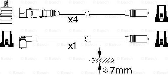 BOSCH 0 986 356 320 - Комплект проводів запалювання autozip.com.ua