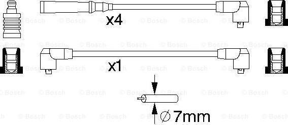 BOSCH 0 986 356 720 - Комплект проводів запалювання autozip.com.ua