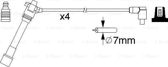 BOSCH 0 986 357 181 - Комплект проводів запалювання autozip.com.ua