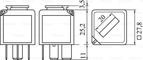 BOSCH 0 986 332 053 - Реле autozip.com.ua