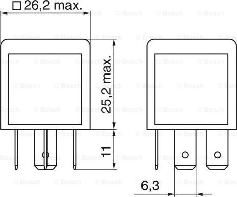 BOSCH 0 986 332 003 - Реле, робочий струм autozip.com.ua