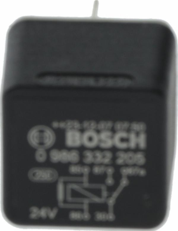 BOSCH 0 986 332 205 - Реле, робочий струм autozip.com.ua