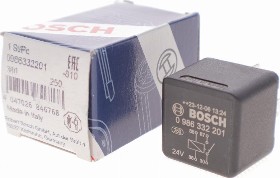 BOSCH 0986332201 - Реле autozip.com.ua