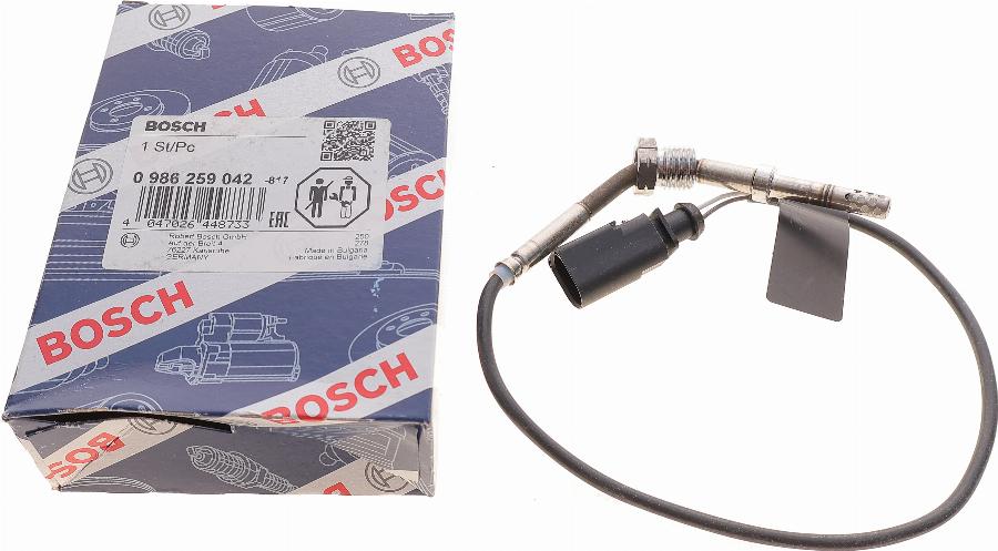 BOSCH 0 986 259 042 - Датчик, температура вихлопних газів autozip.com.ua