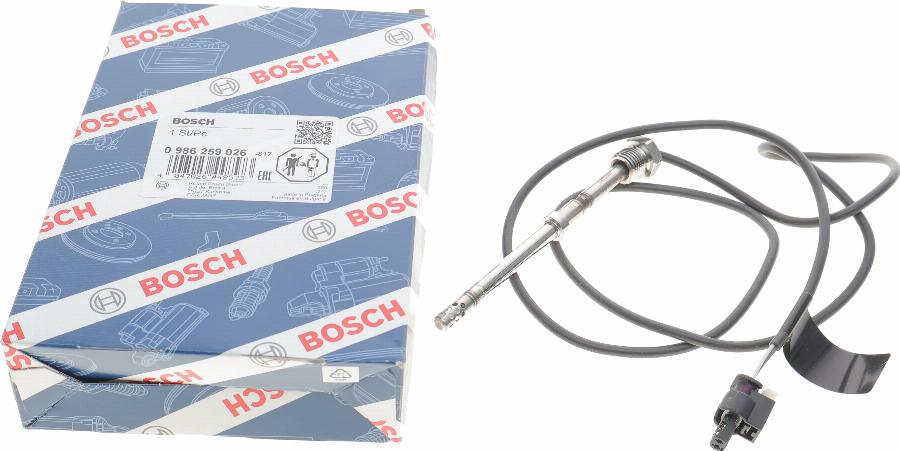 BOSCH 0 986 259 026 - Датчик, температура вихлопних газів autozip.com.ua