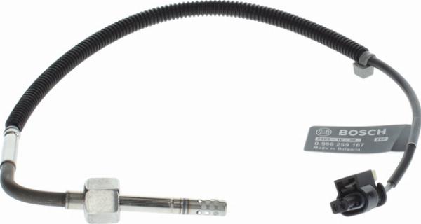 BOSCH 0 986 259 167 - Датчик, температура вихлопних газів autozip.com.ua
