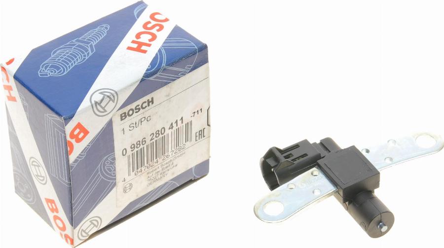 BOSCH 0 986 280 411 - Датчик імпульсів, колінчастий вал autozip.com.ua