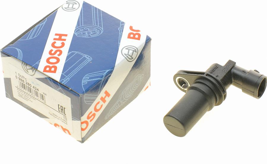 BOSCH 0 986 280 424 - Датчик імпульсів, колінчастий вал autozip.com.ua