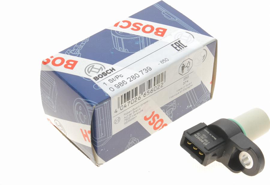 BOSCH 0 986 280 739 - Датчик, положення розподільного валу autozip.com.ua