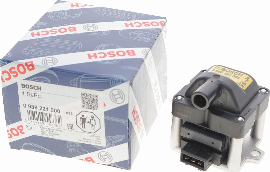 BOSCH 0 986 221 000 - Котушка запалювання autozip.com.ua