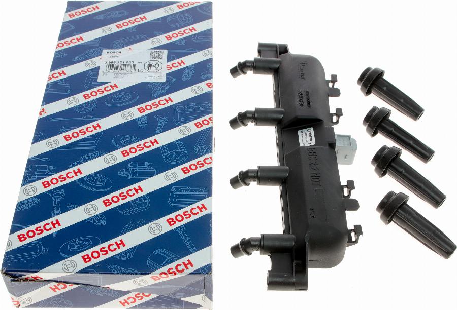 BOSCH 0 986 221 035 - Котушка запалювання autozip.com.ua