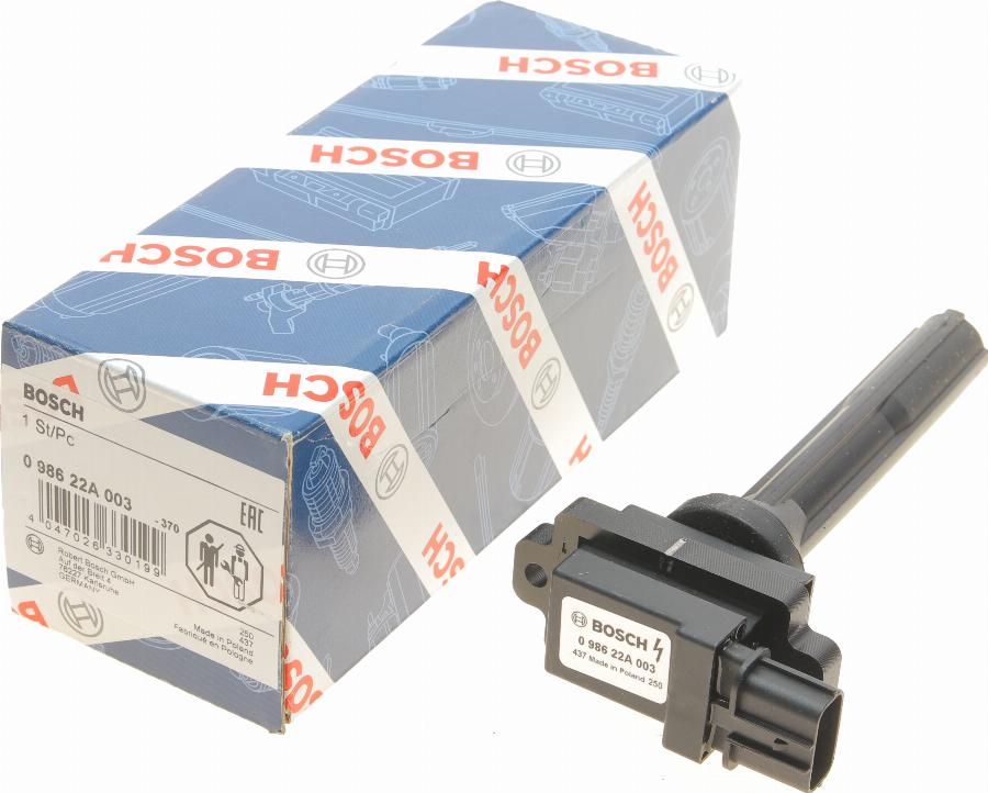 BOSCH 0 986 22A 003 - Котушка запалювання autozip.com.ua