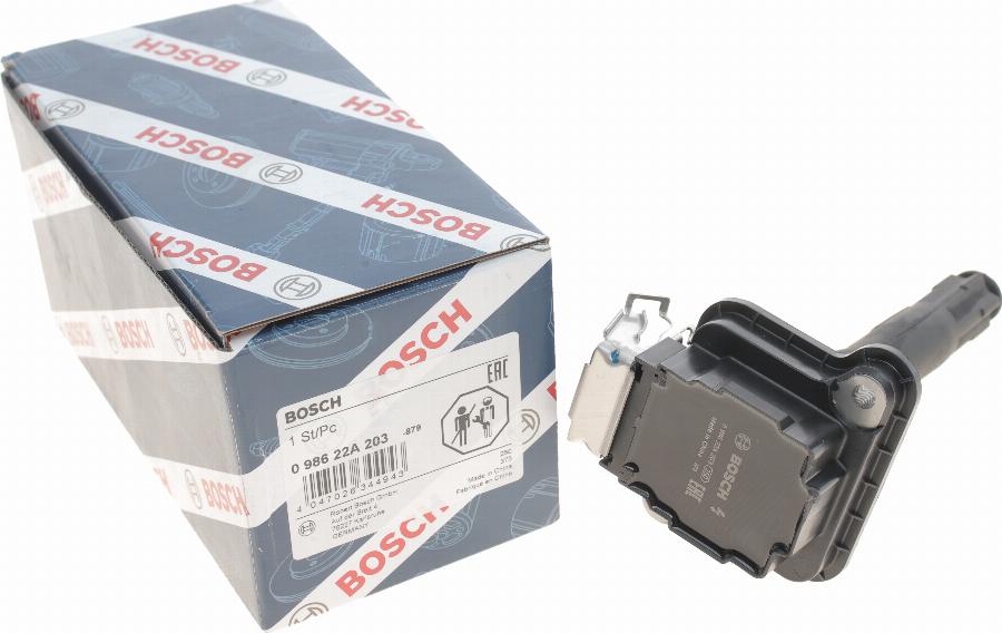 BOSCH 0 986 22A 203 - Котушка запалювання autozip.com.ua