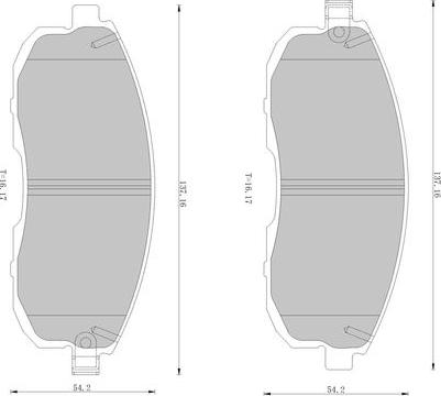 BOSCH 0 986 AB9 441 - Гальмівні колодки, дискові гальма autozip.com.ua