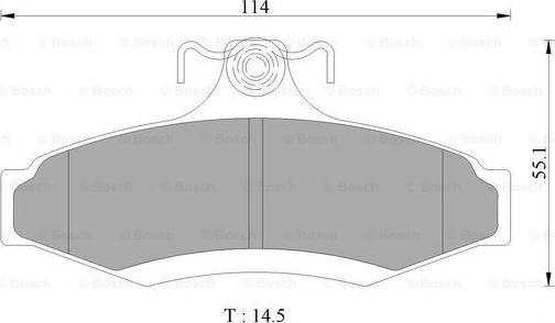 BOSCH 0 986 AB9 047 - Гальмівні колодки, дискові гальма autozip.com.ua