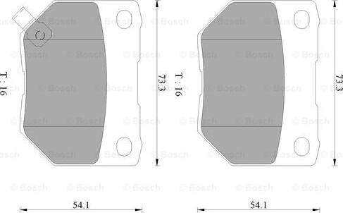 BOSCH 0 986 AB9 052 - Гальмівні колодки, дискові гальма autozip.com.ua