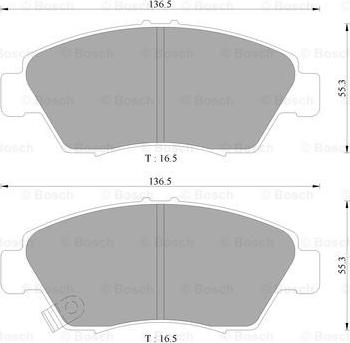 BOSCH 0 986 AB9 069 - Гальмівні колодки, дискові гальма autozip.com.ua