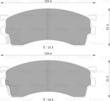 BOSCH 0 986 AB9 061 - Гальмівні колодки, дискові гальма autozip.com.ua