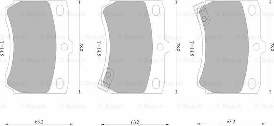 BOSCH 0 986 AB9 009 - Гальмівні колодки, дискові гальма autozip.com.ua