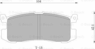 BOSCH 0 986 AB9 025 - Гальмівні колодки, дискові гальма autozip.com.ua