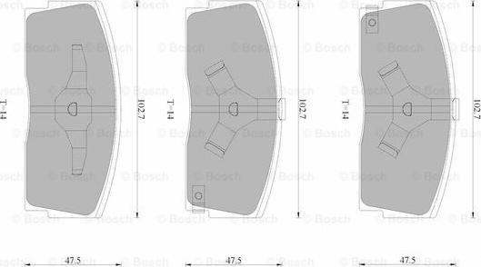 BOSCH 0 986 AB9 028 - Гальмівні колодки, дискові гальма autozip.com.ua