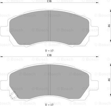 BOSCH 0 986 AB9 190 - Гальмівні колодки, дискові гальма autozip.com.ua