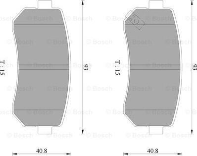 BOSCH 0 986 AB9 149 - Гальмівні колодки, дискові гальма autozip.com.ua