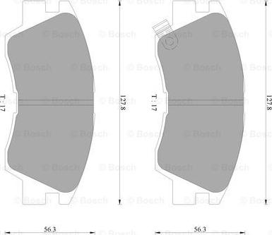 BOSCH 0 986 AB9 114 - Гальмівні колодки, дискові гальма autozip.com.ua