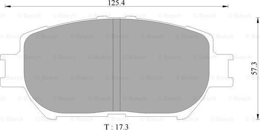 BOSCH 0 986 AB9 116 - Гальмівні колодки, дискові гальма autozip.com.ua