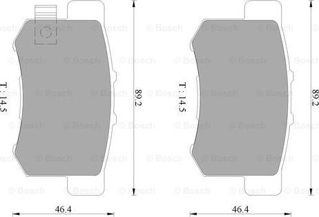 BOSCH 0 986 AB9 135 - Гальмівні колодки, дискові гальма autozip.com.ua