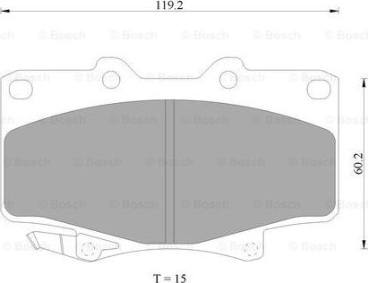 BOSCH 0 986 AB9 173 - Гальмівні колодки, дискові гальма autozip.com.ua