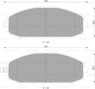 BOSCH 0 986 AB9 177 - Гальмівні колодки, дискові гальма autozip.com.ua